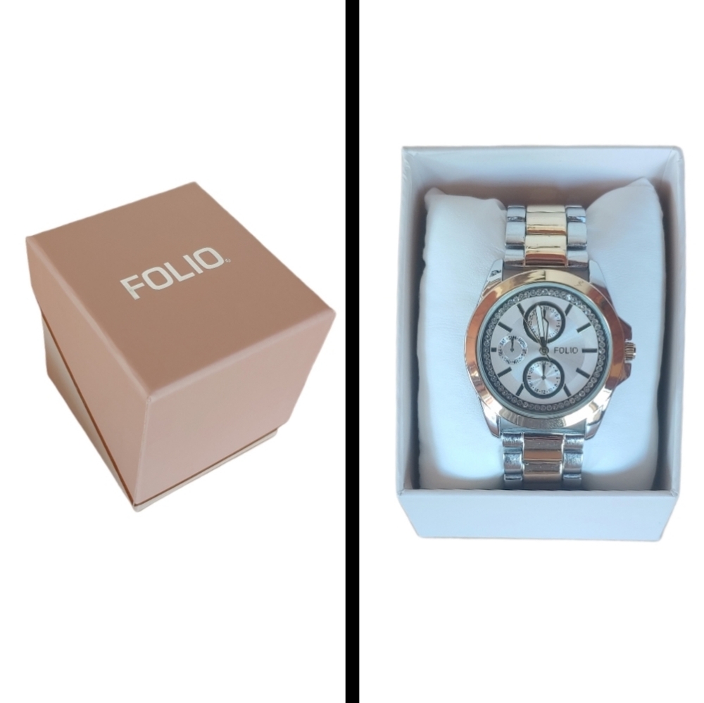 Folio | NiB⌚Two-Tone Watch